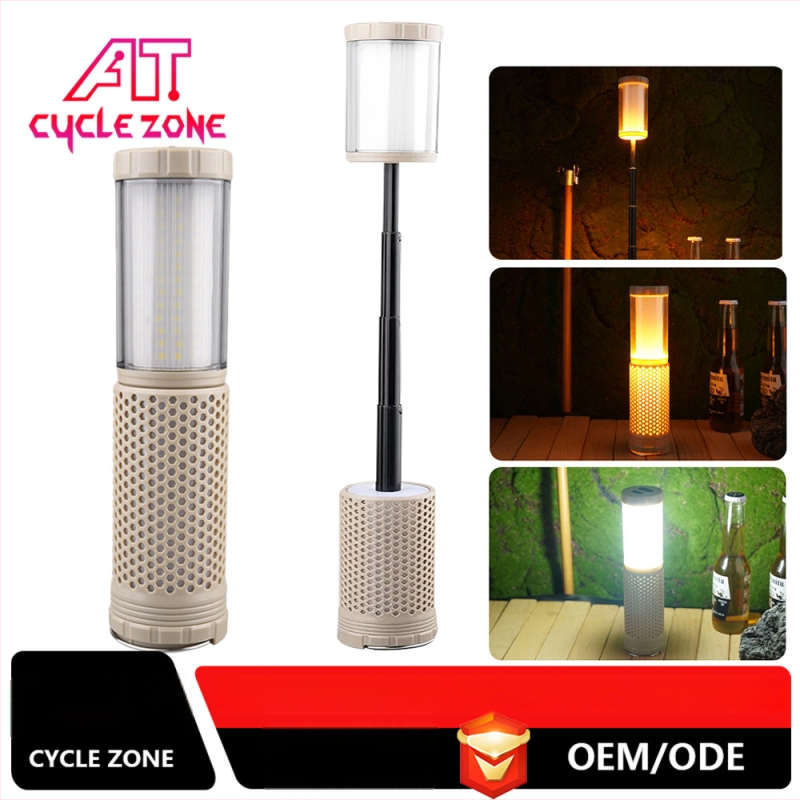 Kempinginė LED lemputė su teleskopiniu dizainu, 5V/10W, dviejų spalvų atmosferos apšvietimas, magnetinė darbo lempa