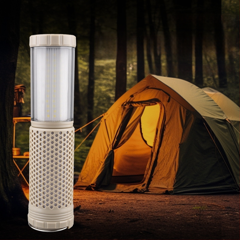 Kempinginė LED lemputė su teleskopiniu dizainu, 5V/10W, dviejų spalvų atmosferos apšvietimas, magnetinė darbo lempa