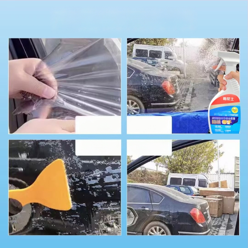 Bernis Saulės plėvelės valymo priemonė – pagrindinės sudedamosios dalys: deionizuotas vanduo, paviršiaus aktyvios medžiagos, kosolventas, augalinio tipo valymo komponentas; Galiojimo laikas: 3 metai; Kokybės standartas: Q/HYSW 03