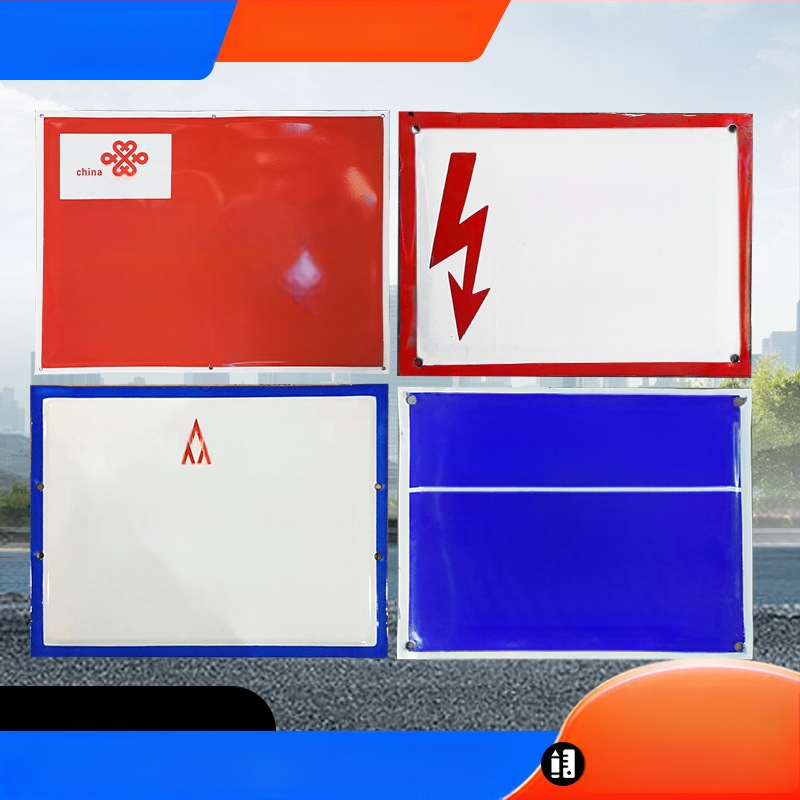 Elektriilise ohutuse hoiatusmärk ja liiklusviide alumiiniumist emailitud plaadiga, inseneriklassi peegeldav film, UV-trükk, kohandatav