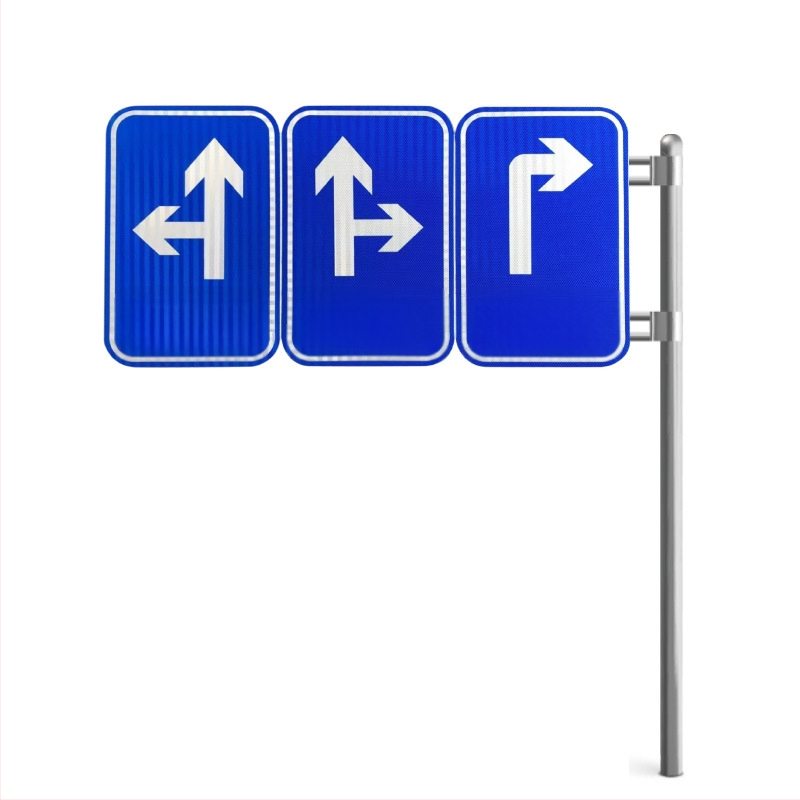 GE Baoli kelių eismo ženklai, karšto panardinimo cinko danga su plastiniu purškimu, lygis: kelių eismo ženklai