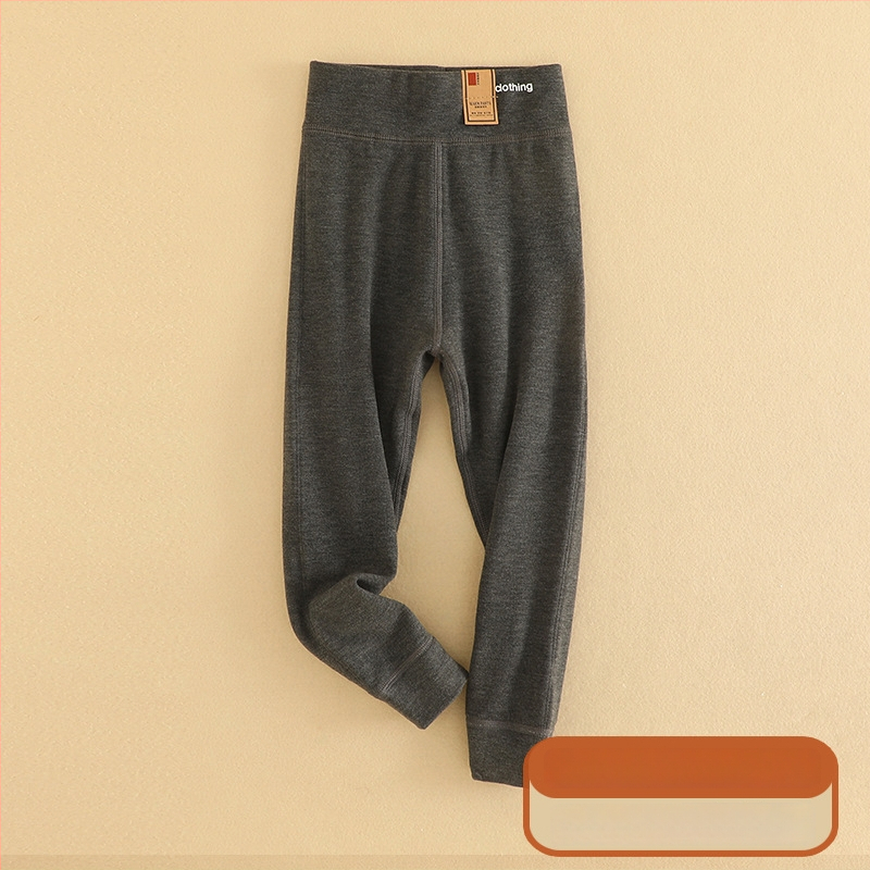 Vaikų aukštos juosmens šilti kelnės, unisex, viskozės-siidi-kašmyro mišinio, rudens-žiemos, tinkama 8 metų ir vyresniems