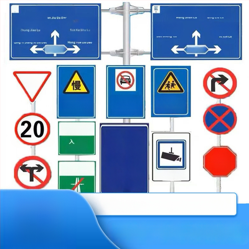 Alumiiniumist kiirteemärk ühe kolonniga cantilever tugiga, kohandatav, peegeldav film reklaamitasemel