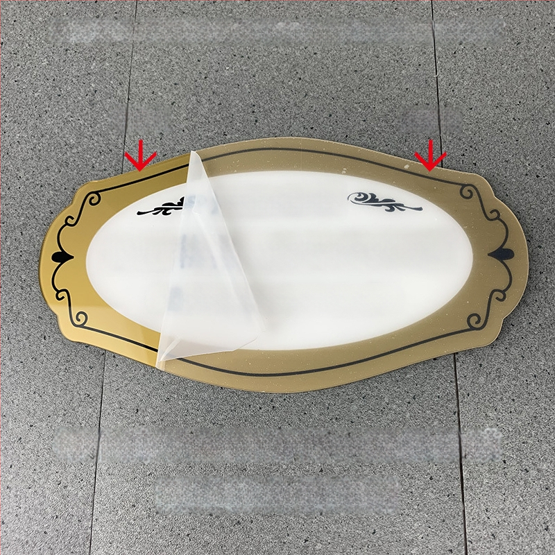 Akrilinė durų žyma ir sienos lipdukas – serigrafija, Jingying prekės ženklas; tinkama įvairioms vietoms; saugumo ženklai, gėrimų ženklai, portalų ženklai