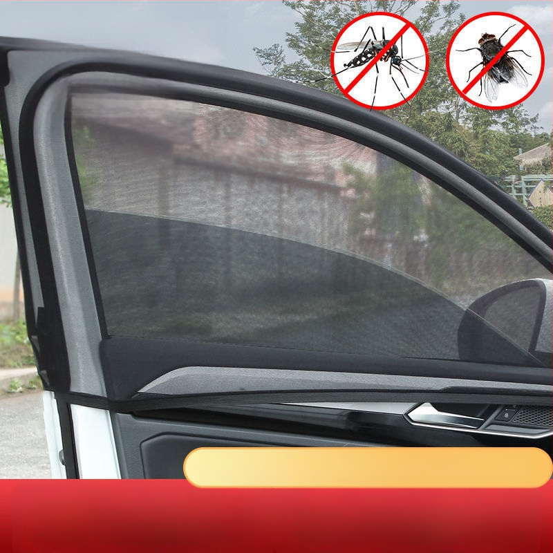 Automobilio lango tinklinis saulės užsklandos su uodų tinklu – kvėpuojantis, skaidrus, pakabinamas tvirtinimas, pritaikomas apdorojimas