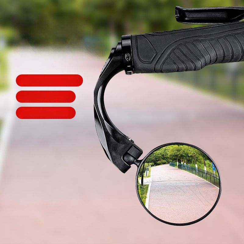 Acrono konveksais stūres spogulis kalnu velosipēdiem un ceļiem, ABS, svars 53–66 g, divi stili: garais un īsais, iekļauti divas montāžas atslēgas