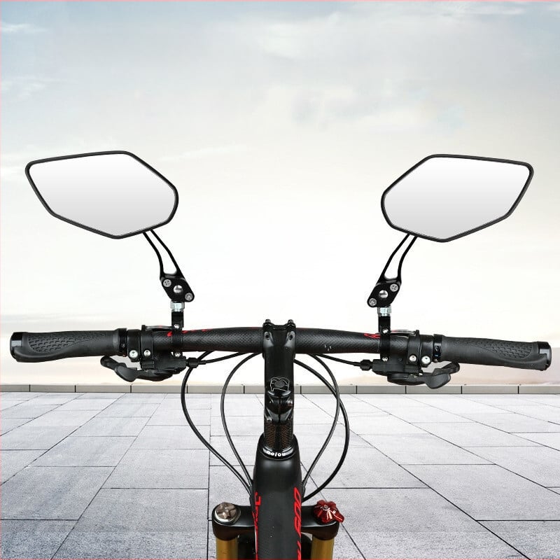 Ratta tagumine vaatepeegel, 360° pöörlemine, alumiiniumist sulam, HD klaaspeegel, lame reflektor
