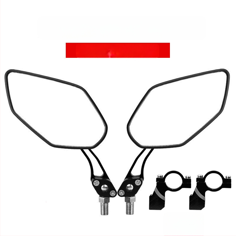 Ratta tagumine vaatepeegel, 360° pöörlemine, alumiiniumist sulam, HD klaaspeegel, lame reflektor