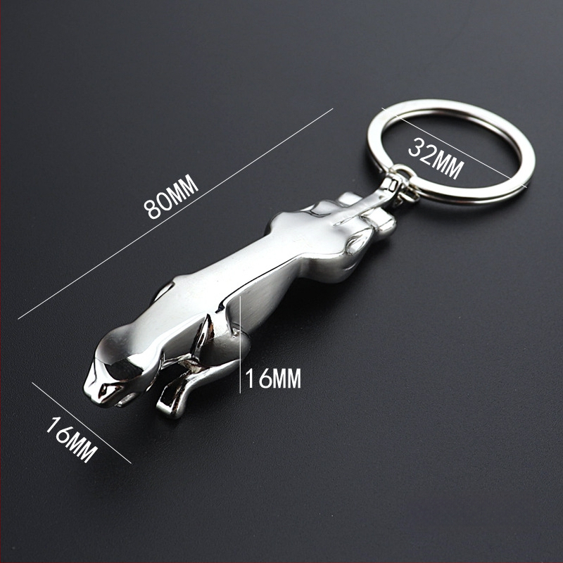 Kljucni lanac s glavom leoparda - automobilski privjesak od cinkovog legura, moderan minimalistički poklon za Dan oca