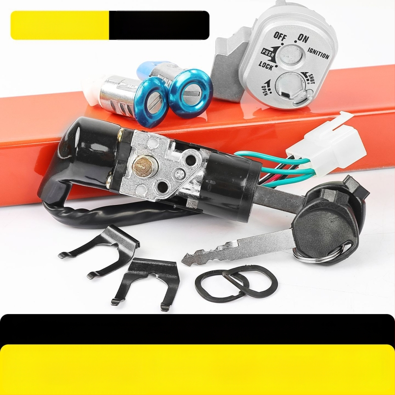 Mojielong Dream Chasing 5-wire motociklų užrakinimo komplektas, pilnas rinkinys, cinko lydinys, ilgas dizainas, atsparus vandeniui