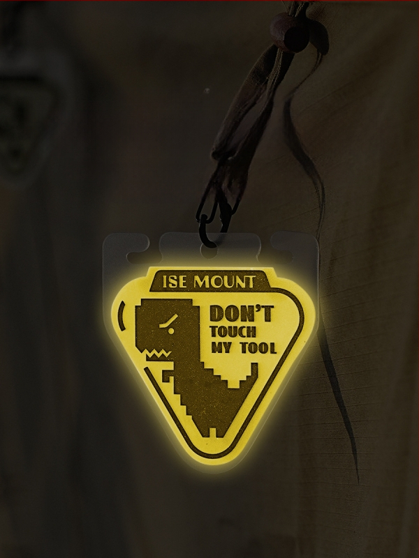 ISE MOUNT Vonkajší svetelný varovný signál pre kempovanie, prenosná PP doska, trojuholníkové svetlo