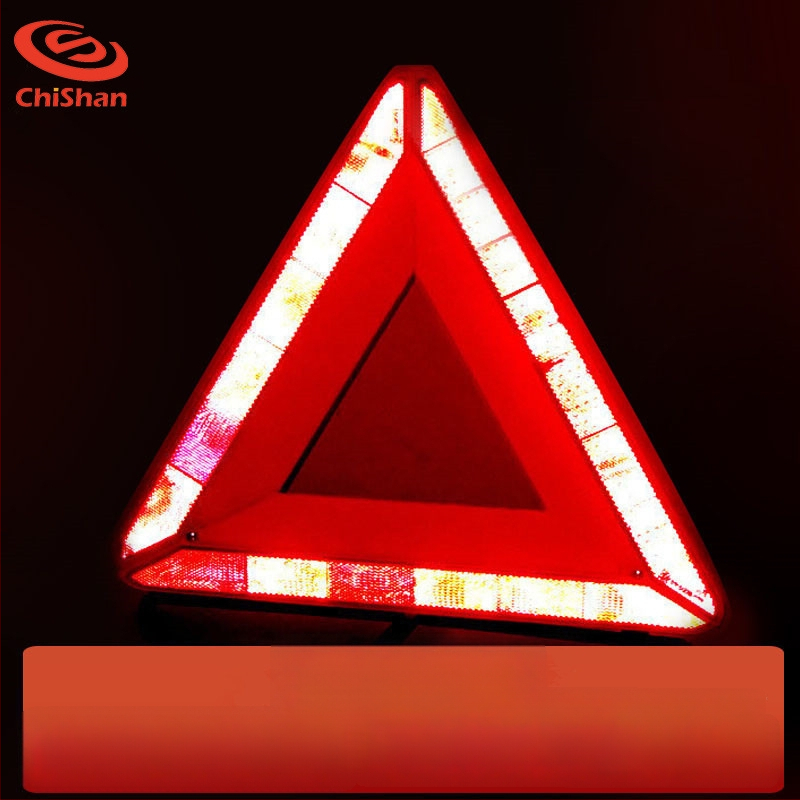 Automobilio įspėjimo trikampis, sulankstomas, ABS, atspindintis, tripod stovas, 650 g