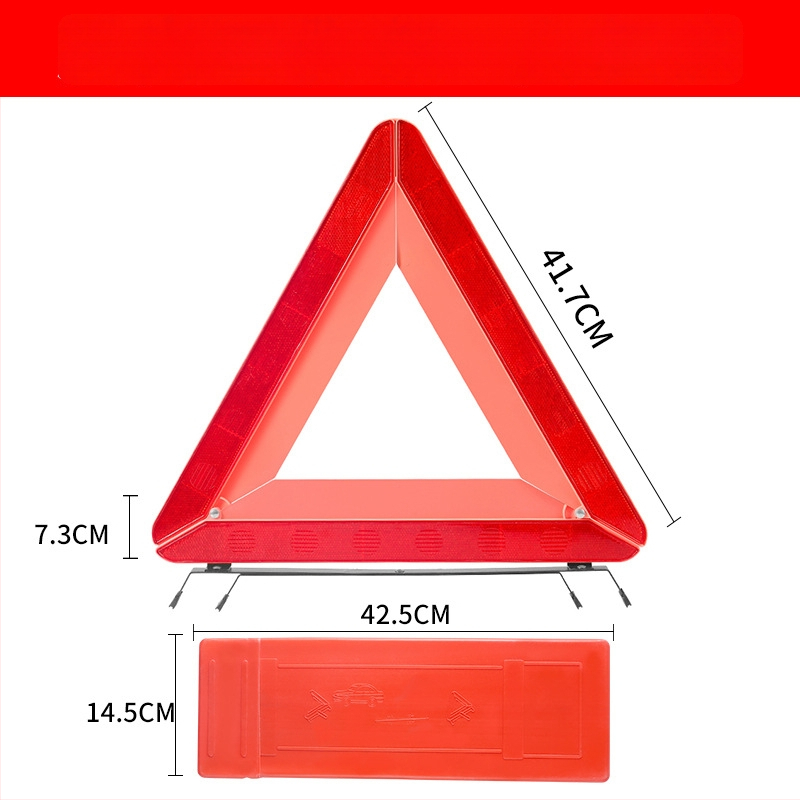 Automobilio įspėjimo trikampis, sulankstomas, ABS, atspindintis, tripod stovas, 650 g