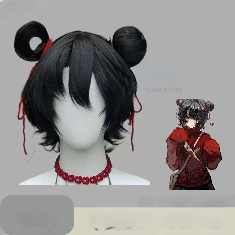 Li Yu Ting cosplay parūka — augstas temperatūras izturības šķiedra, vidēja garuma mati, anime stils