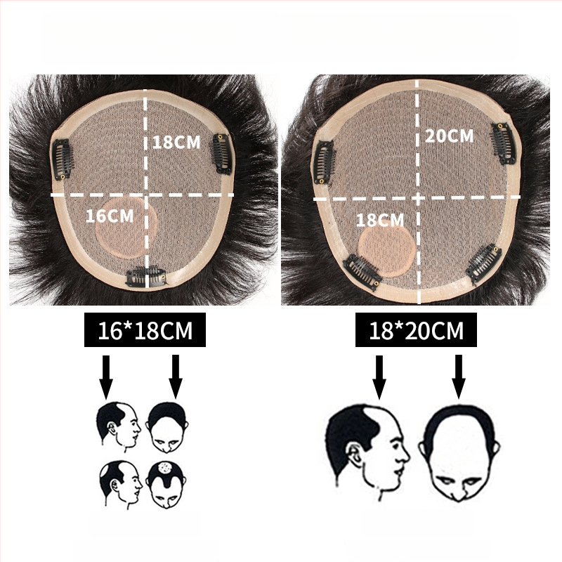 Vyrinė peruka iš tikrų plaukų, vainos papildymo panelė, trumpi tiesūs plaukai, lengva ir kvėpuojanti, galima dažyti ir perm.