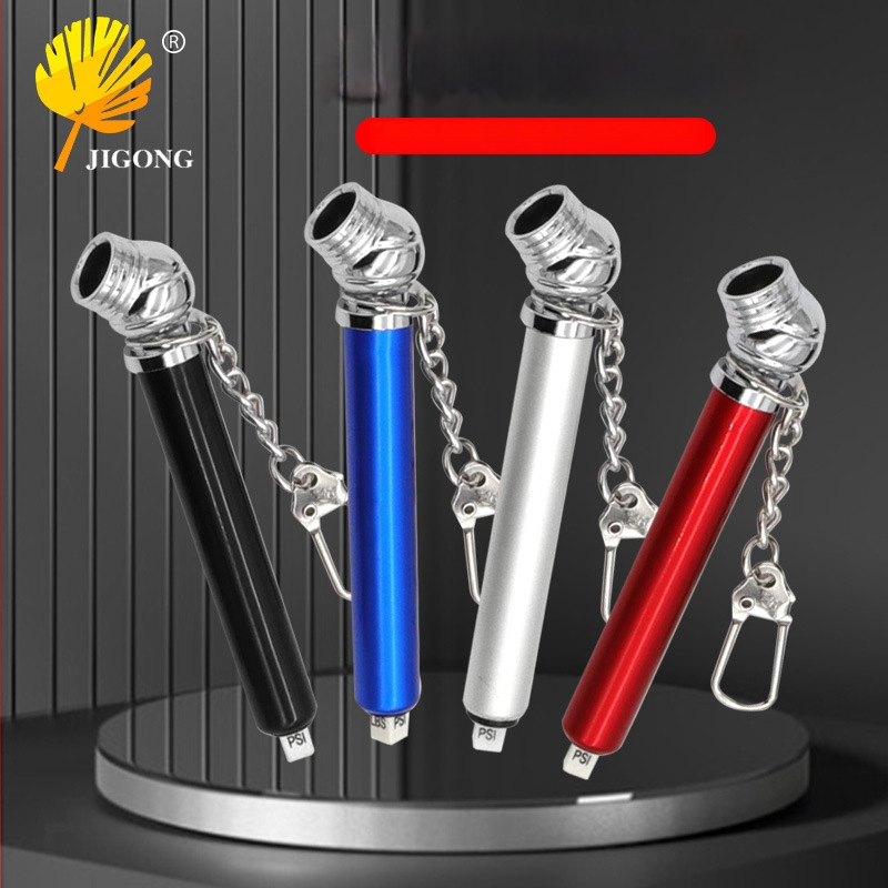 Joist padangos slėgio matuoklis, nešiojamas su grandinėle, greitas slėgio matavimas, slėgio sąsaja sandariam ir patvariam įrengimui