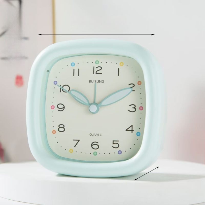 Budík Qingyi pre študentov s LCD displejom a analógno-digitálnym zobrazením, napájaný batériou, plynulý chod sekundového pohybu, 32 mm hrúbka, plastové puzdro