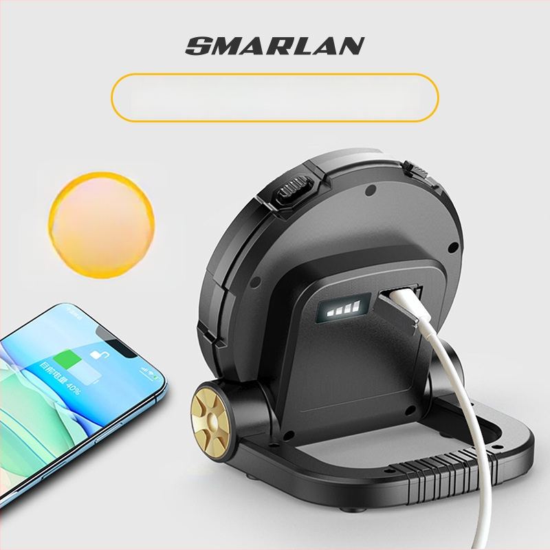 Automobiilne häda-LED prožektor SOS funktsiooniga, mitmekülgne väline valgustus matkamiseks (10 W, 1000 lm, 5 V, 6000 K, Cs-a03)