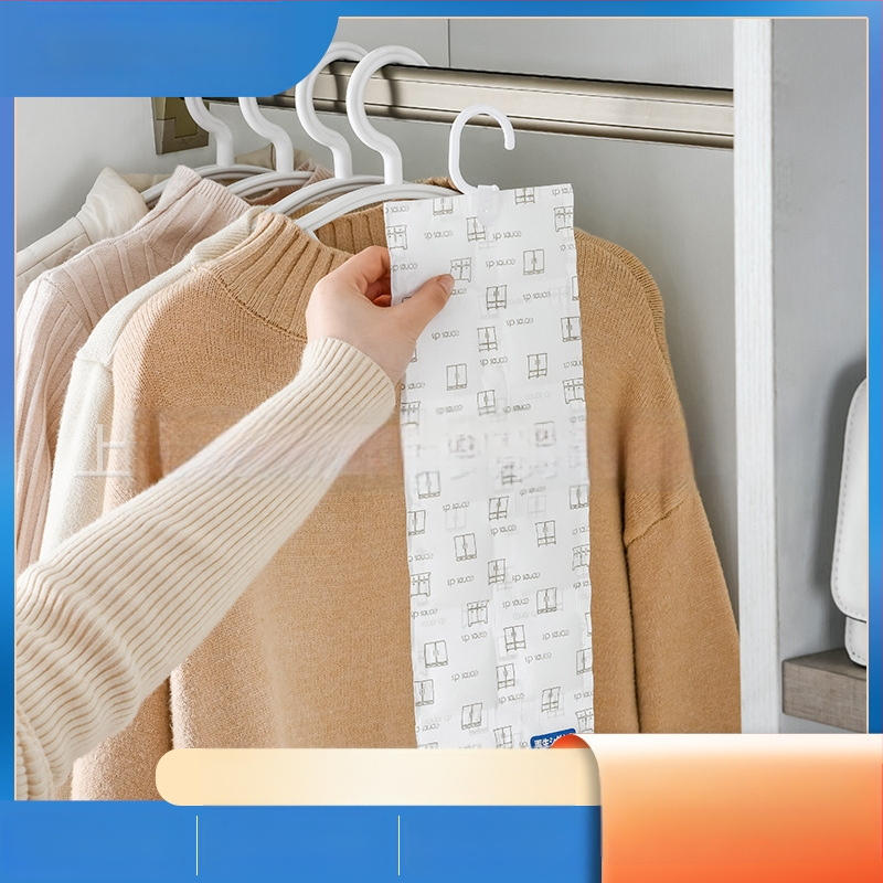 Riputatav niiskusekott sise garderoobile — desikant, taaskasutatav, hallitusvastane