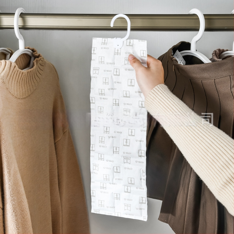 Riputatav niiskusekott sise garderoobile — desikant, taaskasutatav, hallitusvastane