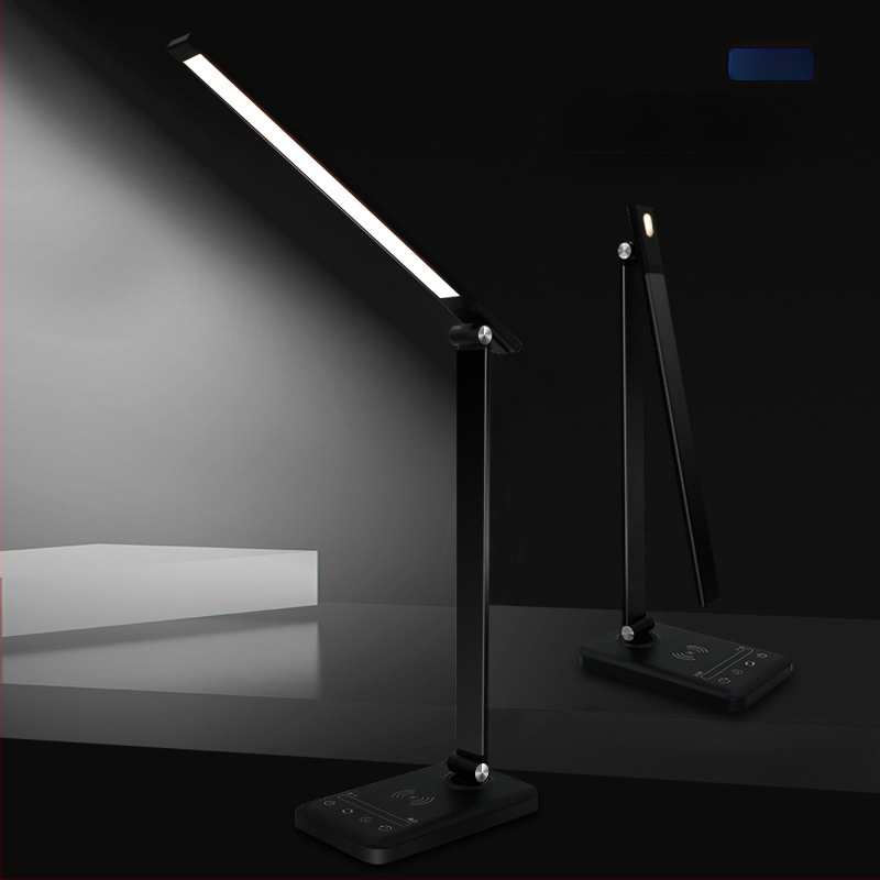 Laualamp LED silmade kaitseks, juhtmevaba laadimine, puutetundlik juhtimine, USB toide, alumiiniumvarjund