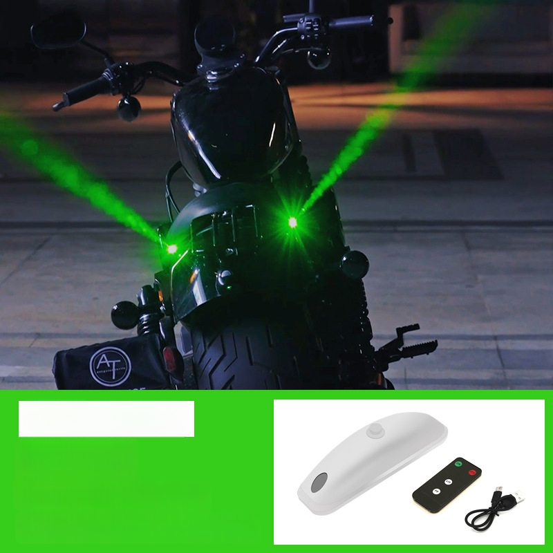 Mootorratta tagatuli laserprojektsiooniga ja strobo valgusega, mudel H901, 5V, 0.2A