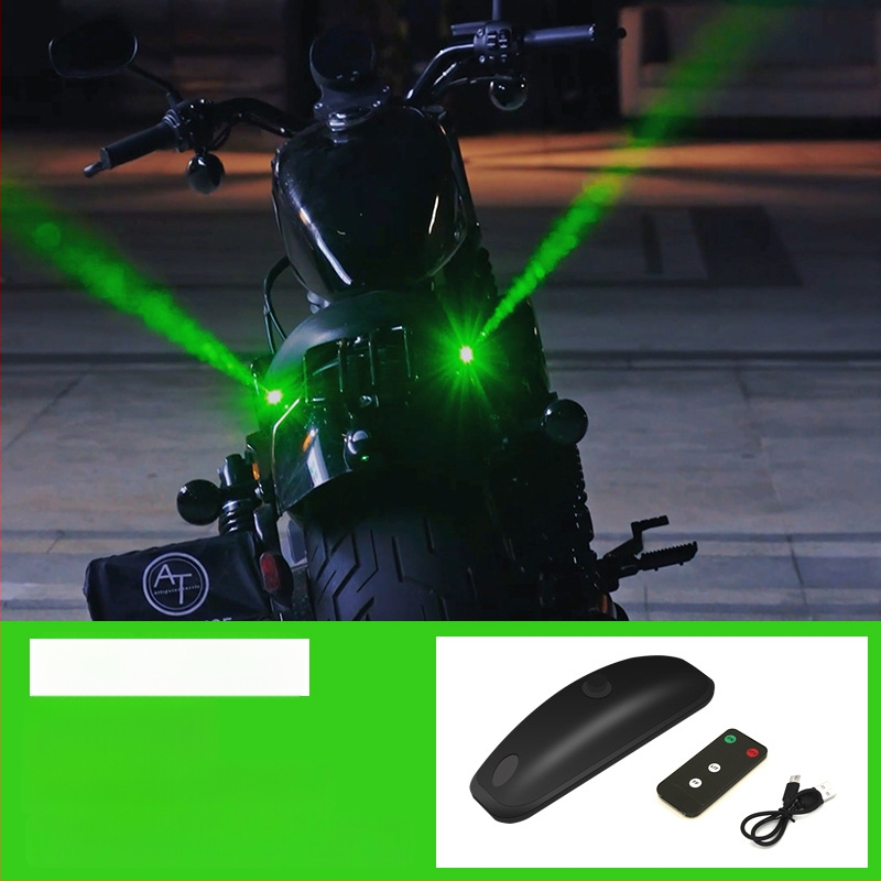 Mootorratta tagatuli laserprojektsiooniga ja strobo valgusega, mudel H901, 5V, 0.2A