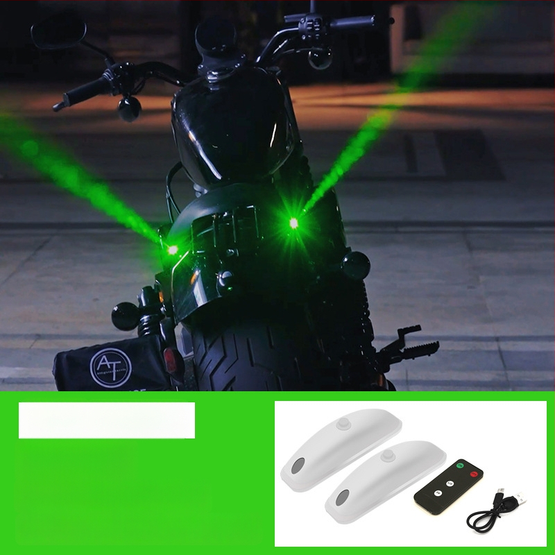 Mootorratta tagatuli laserprojektsiooniga ja strobo valgusega, mudel H901, 5V, 0.2A