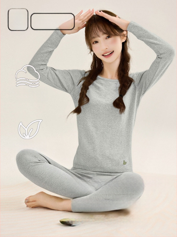 Tüdrukute sooja kodu komplekt, 95% puuvill, 5% elastaan, 280 g villase-stretch puuvill, harjatud pehme, paks, ümmargune kaelus, sügis-talv, vanus 8+