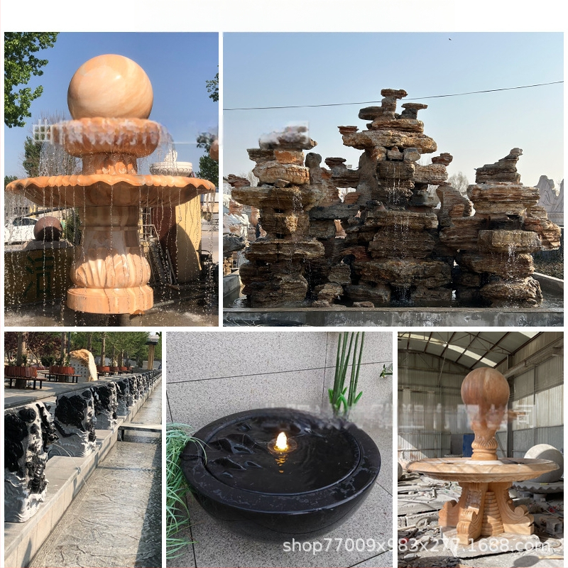 Kivist nikerdatud loomakujuline purskkaevu seina-dekoratsioon; draakon vee purskamine, reljeefgraveerimine; päritolu: Hebei Baoding Quyang; kohandamine saadaval