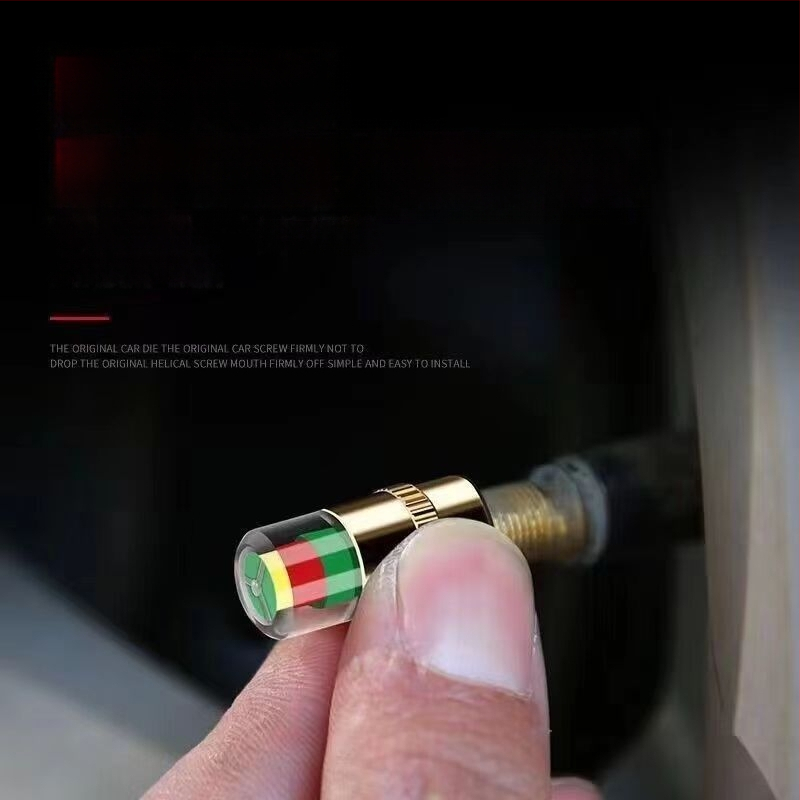 Metallist ventiilkapats rehvi rõhu jälgimiseks, mehhaaniline mõõdik, kompaktne disain, analoogne näidik, standardne täpsus