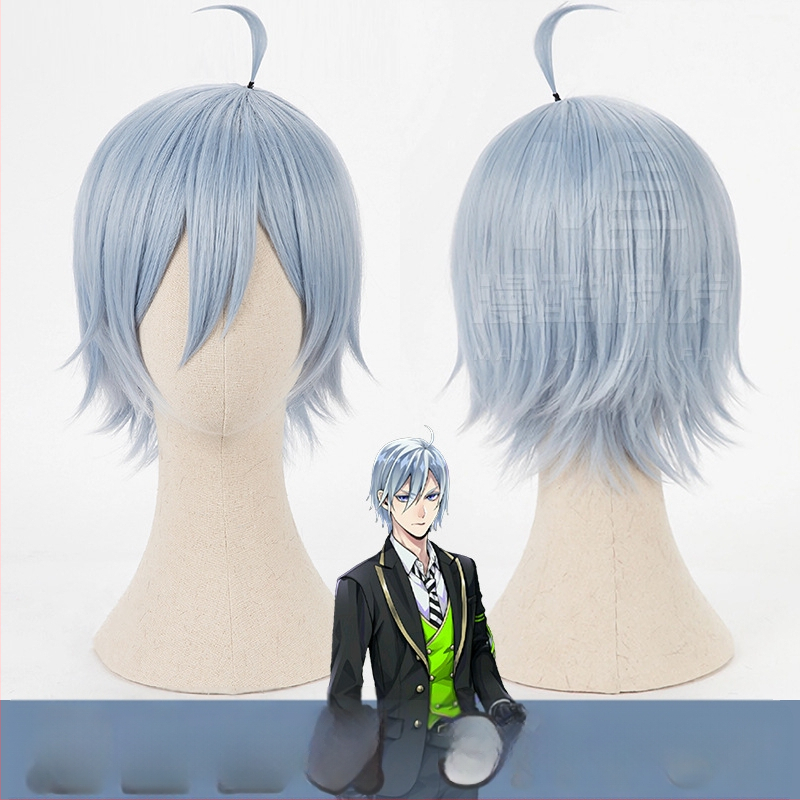 Cosplay wig - trumpi garbanoti plaukai, anime stilius, medžiaga: aukštos temperatūros viela, ženklas Cool