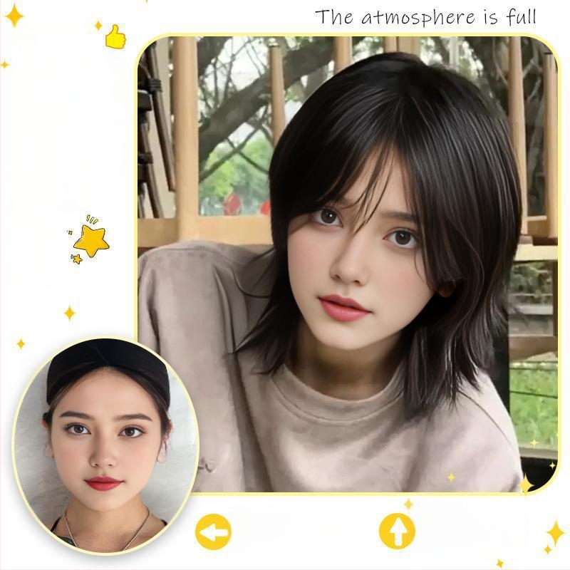 Cosplay plaukų perukas vyrams - mullet stilius, mezgama konstrukcija, aukštos temperatūros pluoštai, dažoma ir permuoti