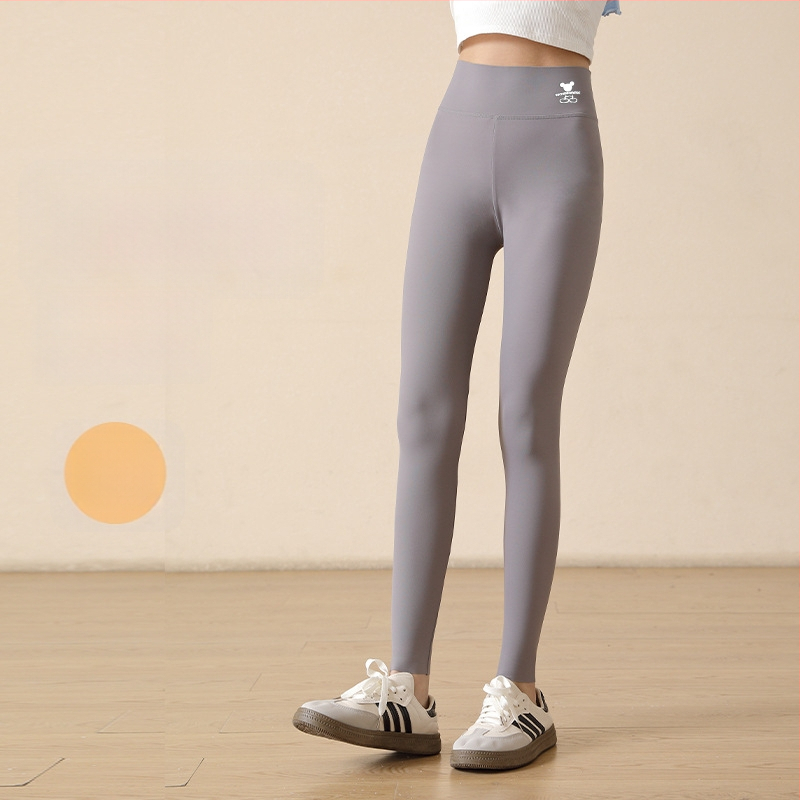 Mergaitėms skirtos legginai su ryklio atspaudu, aukšta juosta, nailonas 81,2%, ilgis 9/10, elastinė juosta, pavasaris 2024, vaikams nuo 8 metų (140 cm+)