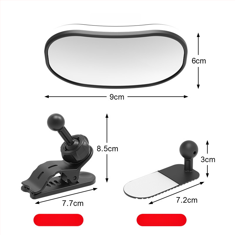 Automobilio kūdikio stebėjimo veidrodis - galinės sėdynės stebėjimui, plačios kampinės vaizdas, didelis matymo laukas, atbulinės eigos pagalbinis veidrodis