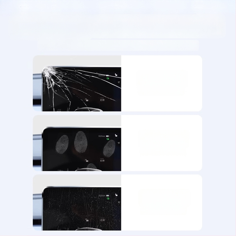 Tvirto stiklo apsauginis dangtelis centriniam Tesla Model 3/Y/YL ekranui ir galiniam ekranui — 1 metų garantija