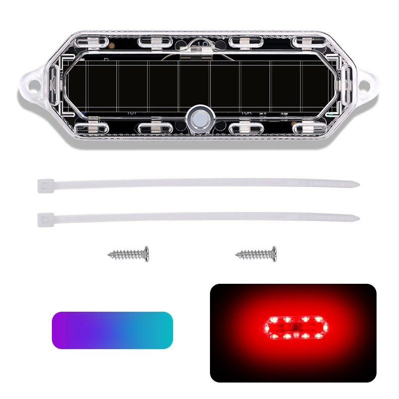 LED galinis žibintas MS-040, ABS + PCB plokštė, universalus suderinamumas, Cool Galen