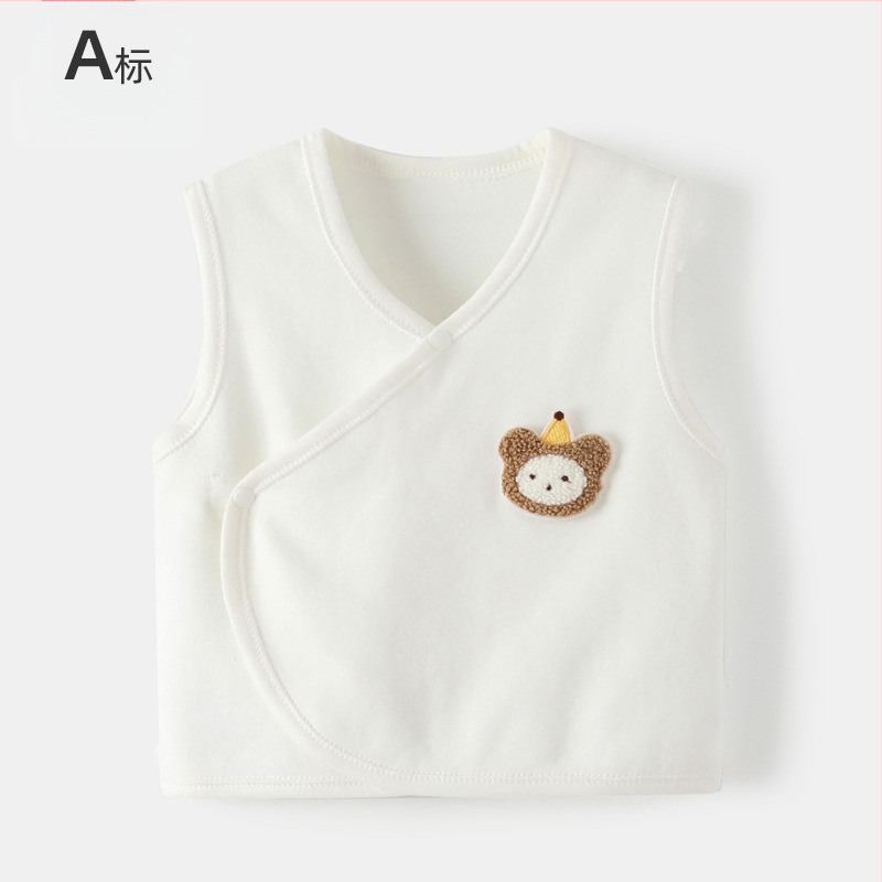 Beebide kapuutsita vest beebidele, puuvillane sametist vest, 95% puuvill, kevad-sügises, ees ühe nupuga kinnituv, mustrid: loomad, triibud, multikad