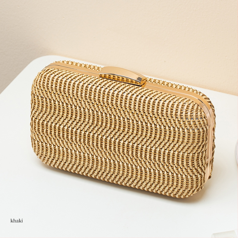 PU kootud klutch-kott, ovaalse kujuga, lukustusega avamine, telefoni tasku, linnaline minimalistlik stiil