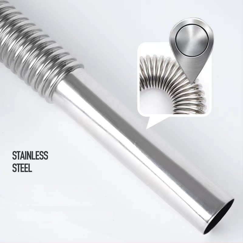 304 roostevabast terasest valamu äravoolutorud, S-kurv, tõmbe tüüp, lõhnavastane, valamukomplekt