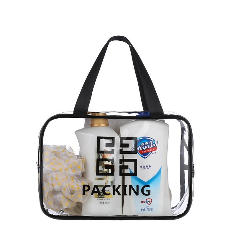 PVC kosmeetika kott, kubikujuline vorm, suur maht, veekindel, reisile