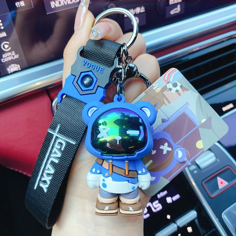 PVC võtmehoidja karu kujul | armas stiil | eraldi pakendatud | kingitus jõuluks ja Valentinipäevaks