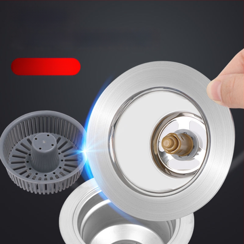 Uzáver odtoku drezu plastový, model Vegetable Pot Bounce, hmotnosť 60 g, štýl Moderná jednoduchosť