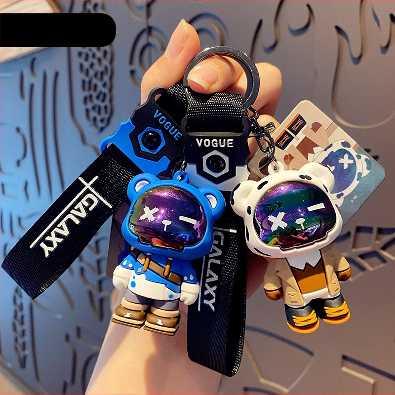 Baimao võtmehoidja: Original Tide Cool Bear, Karikatuurstiil, PVC Materjal, IP-litsents (Anime Game)