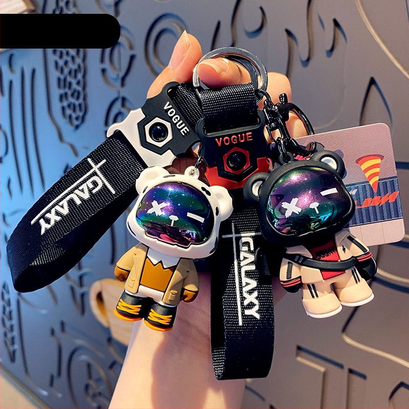 Baimao võtmehoidja: Original Tide Cool Bear, Karikatuurstiil, PVC Materjal, IP-litsents (Anime Game)