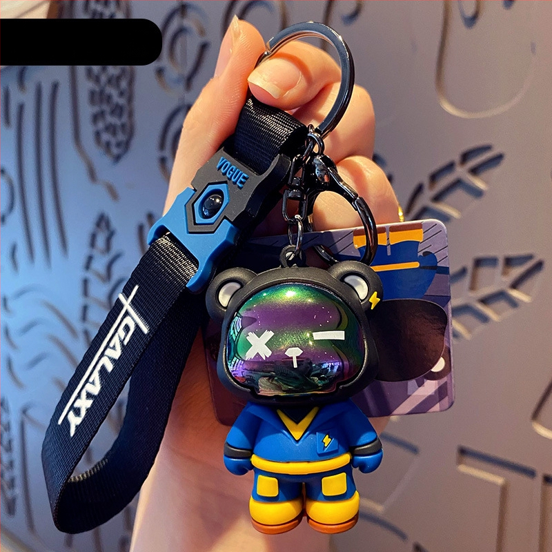 Baimao võtmehoidja: Original Tide Cool Bear, Karikatuurstiil, PVC Materjal, IP-litsents (Anime Game)