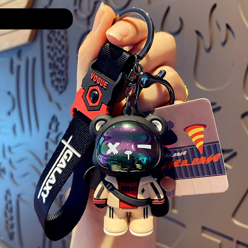 Baimao võtmehoidja: Original Tide Cool Bear, Karikatuurstiil, PVC Materjal, IP-litsents (Anime Game)