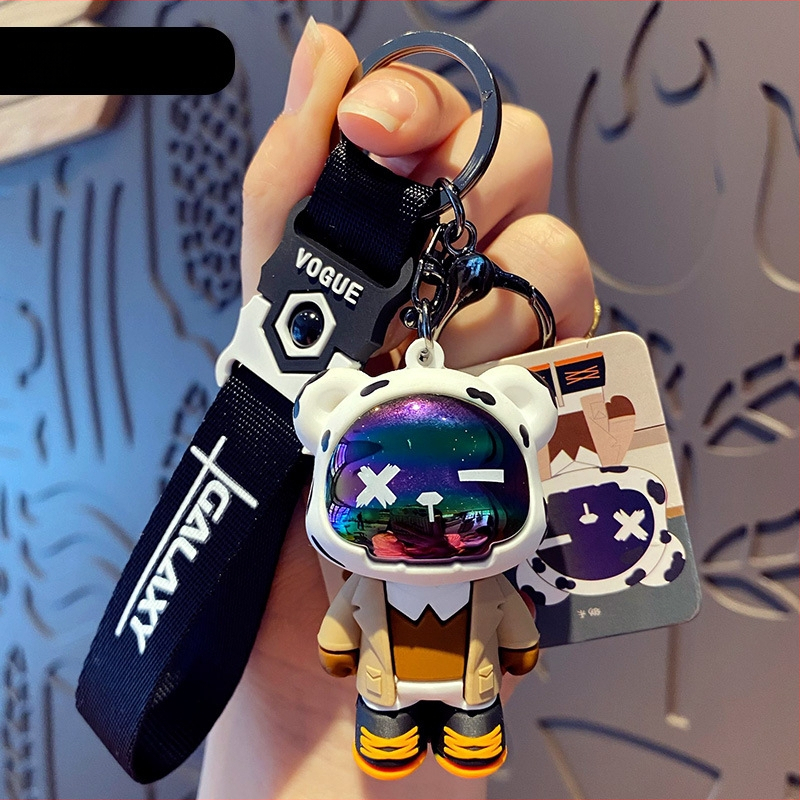 Baimao võtmehoidja: Original Tide Cool Bear, Karikatuurstiil, PVC Materjal, IP-litsents (Anime Game)