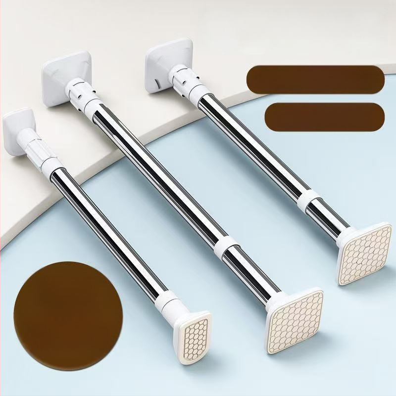 Tyč na sušenie odevov z nehrdzavejúcej ocele, bez klincov, výsuvná stena na balkón, moderný minimalistický dizajn, uvedená v roku 2025.