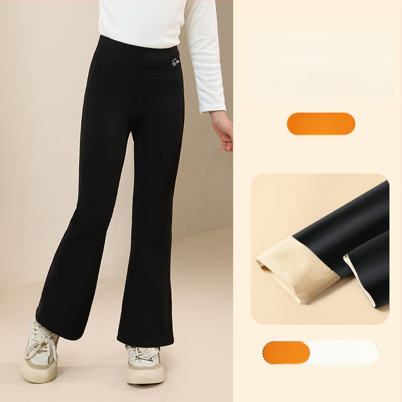 Tüdrukutele fliisvoodriga paksemad legginid, kõrge vöökoht, täispikkus, nailon 93,6%